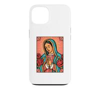Virgen de Guadalupe Rosa de Castilla Folk Poster Case for iPhone 13