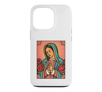 Virgen de Guadalupe Rosa de Castilla Folk Poster Case for iPhone 13 Pro