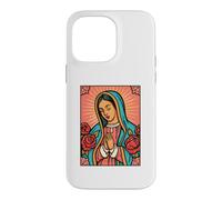 Virgen de Guadalupe Rosa de Castilla Folk Poster Case for iPhone 14 Pro Max