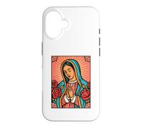 Virgen de Guadalupe Rosa de Castilla Folk Poster Case for iPhone 16