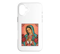 Virgen de Guadalupe Rosa de Castilla Folk Poster Case for iPhone 16 Plus