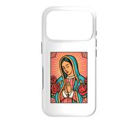 Virgen de Guadalupe Rosa de Castilla Folk Poster Case for iPhone 17 Pro
