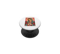 Virgen de Guadalupe Rosa de Castilla Folk Poster PopSockets Adhesive PopGrip