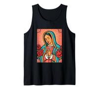 Virgen de Guadalupe Rosa de Castilla Folk Poster Tank Top