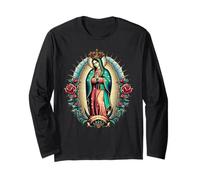 Virgen Maria Our Lady Virgen De Guadalupe Virgin Mary Long Sleeve T-Shirt