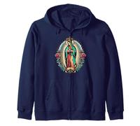 Virgen Maria Our Lady Virgen De Guadalupe Virgin Mary Zip Hoodie