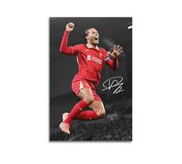 Virgil Van Dijk Men's Soccer Players Classic Action Poster Wall Art Bedroom Prints Home Decor Hanging Picture Canvas Paintings 16x24inch(40x60cm)