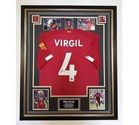 Virgil Van DIJK Signed Shirt Luxury FRAMING and Certificate of Authenticity Red