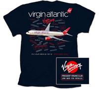 Virgin Atlantic Boeing B787 Dreamliner “Birthday Girl T-Shirt (as8, Alpha, x_l, Regular, Regular) Black