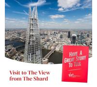 Virgin Experience Days Visit to The View from The Shard, London | Visit to The View from The Shard for two, panoramic London views from the highest viewing gallery, day out gift experience