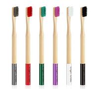 Virgin Forest Bamboo Toothbrush 6 Pack, Biodegradable, BPA-Free