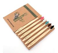 Virgin Forest Bamboo Toothbrush 6 Pack, Soft Bristles, Biodegradable