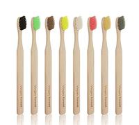 Virgin Forest Bamboo Toothbrush 8 Pack, Soft Bristles, Biodegradable