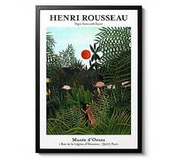 Virgin Forest with Sunset - Henri Rousseau, Fine Art Print, Impressionist Wall Art, Famous Painting Home Decor, Gift Idea, Archival Matte, A3 (Print Only) - 42x29.7cm
