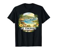 Virgin Islands Gift St John Thomas Vintage Travel T-Shirt