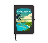Virgin Islands National Park Notebook, Blank Pages, Faux Leather Cover, Planner, Journal, Workbook