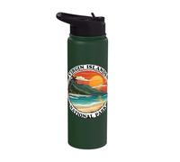 Virgin Islands National Park Sunset Beach Stainless Steel Insulated Water Bottle