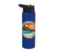 Virgin Islands National Park Sunset Beach Stainless Steel Insulated Water Bottle