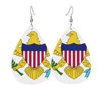 Virgin Lslands Us Teardrop Earring Fashionable Leather Dangle Drop Earrings Lightweight Drop Earring For Decoration Party Daily Wear