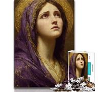 Virgin Mary 1000 Piece Jigsaw Puzzles,Challenging Game And Family Play Wall Decoration Unique Birthday And Xmas Gifts (38x26cm)