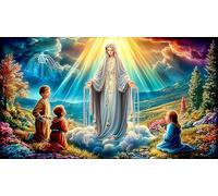 Virgin-Mary 1000 Piece Jigsaw Puzzles for Adults Educational Games Jigsaw Puzzle Home Decors for Adults and Kids Age 12 Years UpVirgin-Mary75x50cm/1000pcs