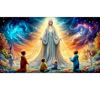 Virgin-Mary 1000 Pieces Jigsaw Puzzles for Adults Educational Games Jigsaw Puzzle Home Decoration for The Whole for Women, Gifts for MenVirgin-Mary75x50cm/1000pcs