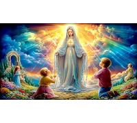 Virgin-Mary 1000 Pieces Jigsaw Puzzles for Adults Family Challenge Toys Jigsaw Puzzle Home Decors for The Whole for Women, Gifts for MenVirgin-Mary38x52cm/1000pcs