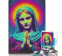 Virgin Mary 1000 Pieces Jigsaw Puzzles For Teens And Adults,Educational Toys Is Ideal As A Gift for The Whole Family 38x26cm