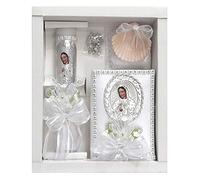 Virgin Mary Baptism Candle Set w/New Testament