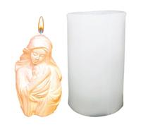 Virgin Mary Candle Mould | Silicone Molds for Candles in the Shape of Virgin Mary with Hugging Children | Religious Home Decoration, Godmother for Crafts Resin and