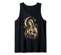 Virgin Mary Catholic Faith Vintage Devotional Tank Top