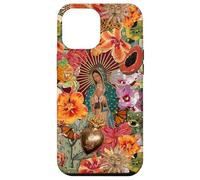 Virgin Mary Catholic Floral Mexican Folk Mosaic Collage Case for iPhone 12 Pro Max