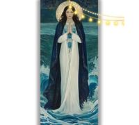 Virgin Mary Diamond Art Kits Adults, Large Diamond Painting 55 x 28 in, Vintage Diamond Art Painting DIY Crystal Art Embroidery Painting, 5D Gem Art Paintings Kit for Home Decor, Women's Gifts ll1081