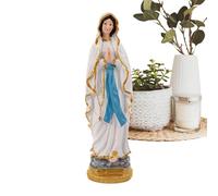 Virgin Mary Figure Statue, Our Lady of Grace Statue, Resin Blessed Mother Mary Religious Figurine for Altar Religious Gift Devout Renaissance Collection Catholic Home Decor