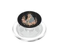 Virgin Mary Floral Prayer Vintage Catholic Artwork PopSockets PopGrip for MagSafe