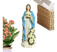 Virgin Mary Garden Statue Decorative Art Resin Figure,20cm
