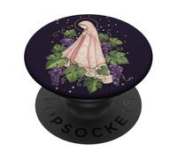 Virgin Mary Grape Floral Religious PopSockets Adhesive PopGrip