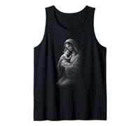 Virgin Mary Holding Baby Jesus Sacred Love Tank Top