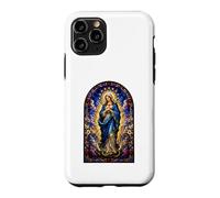Virgin Mary Immaculate Catholic Gothic Mosaic Icon Art Faith Case for iPhone 11 Pro