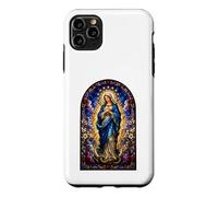 Virgin Mary Immaculate Catholic Gothic Mosaic Icon Art Faith Case for iPhone 11 Pro Max