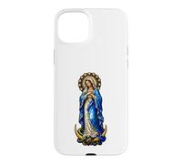 Virgin Mary Immaculate Conception Gothic Mosaic Icon Art Case for iPhone 15 Plus