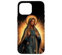 Virgin Mary in Radiant Golden Light with Halo Case for iPhone 16 Pro Max