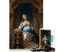Virgin Mary Jigsaw Puzzle 1000 Pieces Cognitive Fun Play High Precision Die Cut Unique Gift for Stress Relief (38x52cm)
