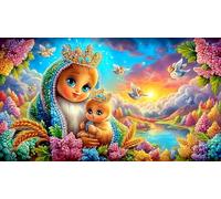 Virgin-Mary Jigsaw Puzzles 1000 Pieces Fun and Challenging Family Game Puzzle Game Great Gift Idea for The Whole for Women, Gifts for Men 70x50cm/1000pcs