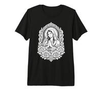 Virgin Mary Lady Guadalupe Catholic Saint Mexican Premium T-Shirt