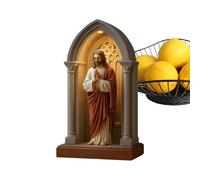 Virgin Mary Lamp, Led Statue Light, 0.78in Table Night Lamp, Compact Soft Ambient Glow, Authentic Resin Material, Decorative Statues Lamps for Bedroom, Dorm, Meditation Use