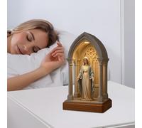 Virgin Mary Lamp - LED Virgin Mary Sculpture Lamp,Devotional Night Light for Library Dorm Coffee Bar Bedroom Living Room Reading Nook Christmas Bookshelf Study Halloween