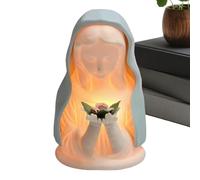 Virgin Mary Lamp - Lighting Figure Devotional Prayer,Holiday Night Light | for Home Christmas Birthday Nursery College Room Bedside Decoration