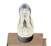 Virgin Mary Lamp - Soft Luminous Religious , Calm Atmosphere, Sculpted Desk Icon | Nursery Bedroom Hallway Dorm Reading Corner Shrine Interior Serenity Lighting Accent