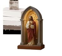 Virgin Mary Lamp Statue, LED Lamp, Decorative Home Decor, Table Night Light for Bedroom Dorm, Library, Study, Reading, Nook Coffee Bar Meditation Space Christmas Bookshelf Workplace